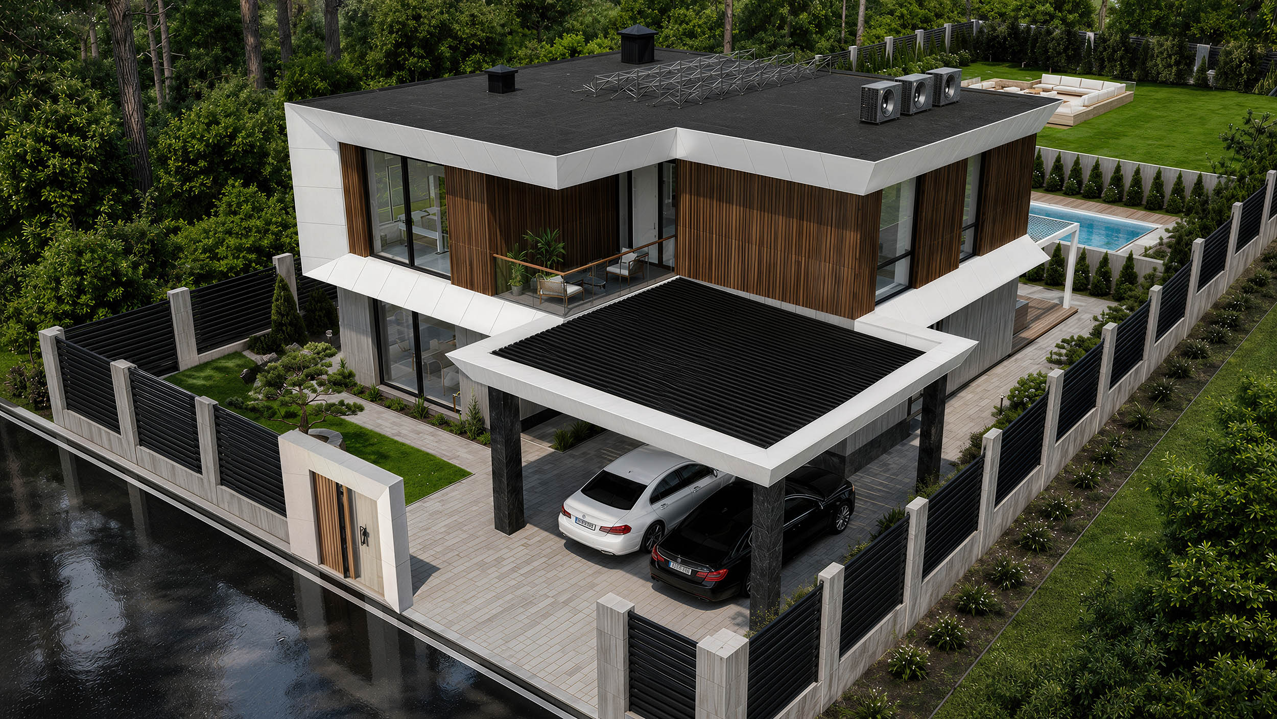 White Frame Residence — основний ракурс