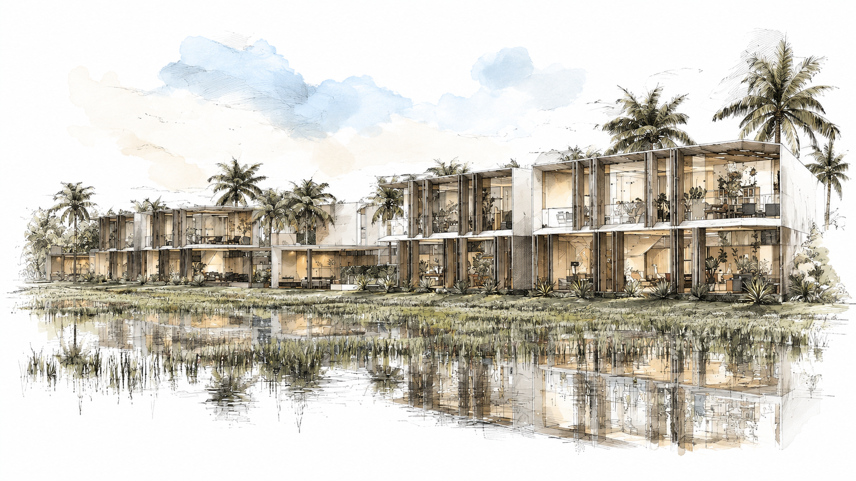 Two-Story Panoramic Villas — ескіз концепції