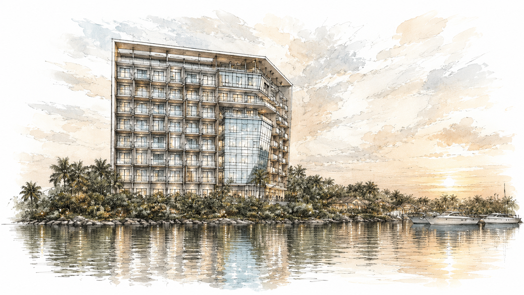 Lake hotel — ескіз концепції