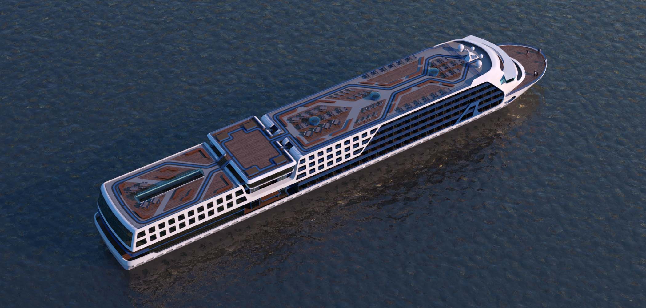 River Cruise Liner — архітектура та деталі