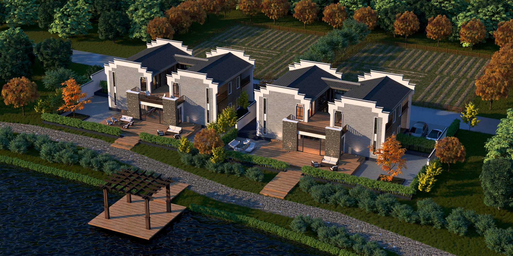 Сountry townhouses — головний вигляд проєкту