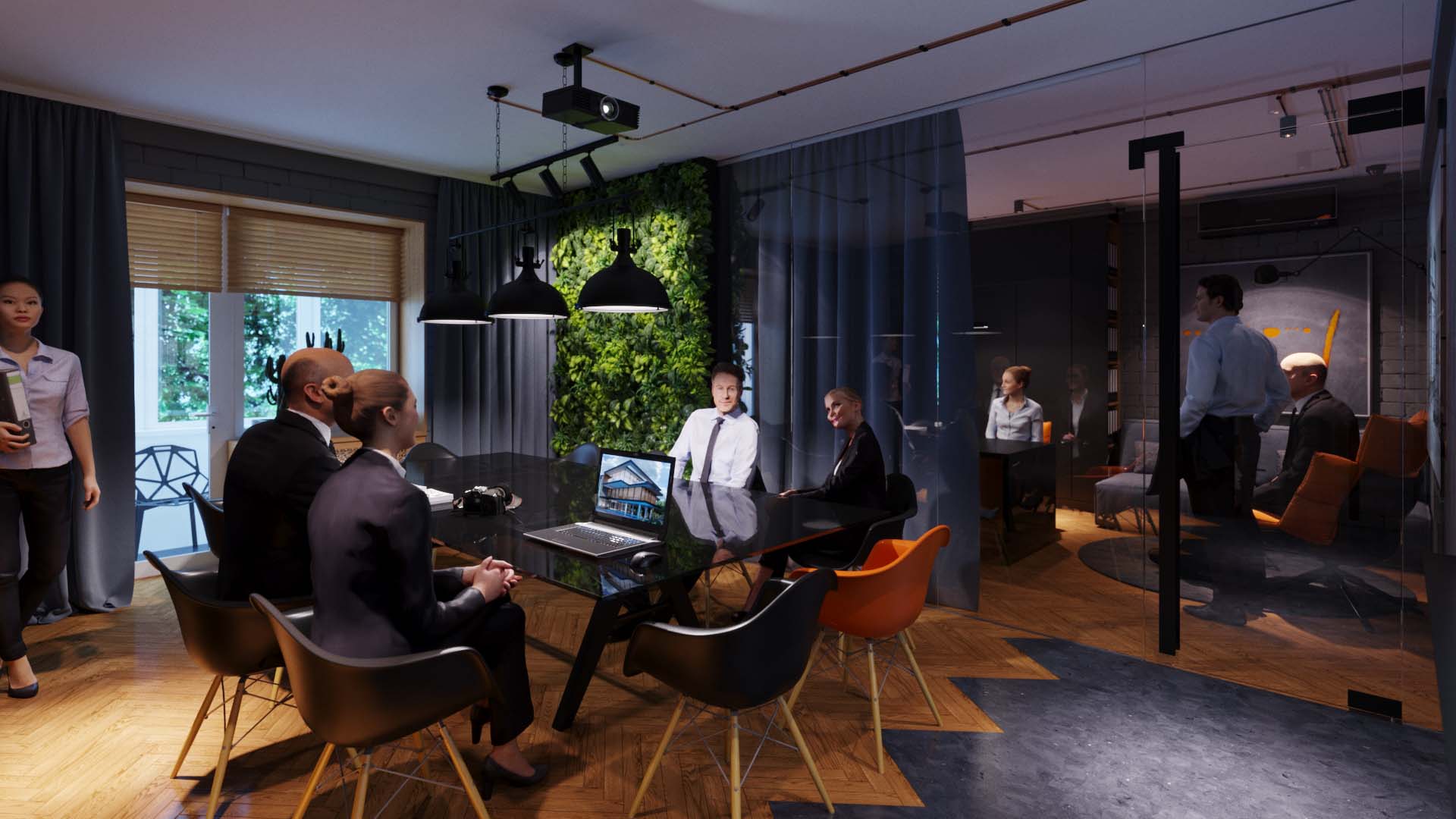 Architectural office — архітектура та деталі