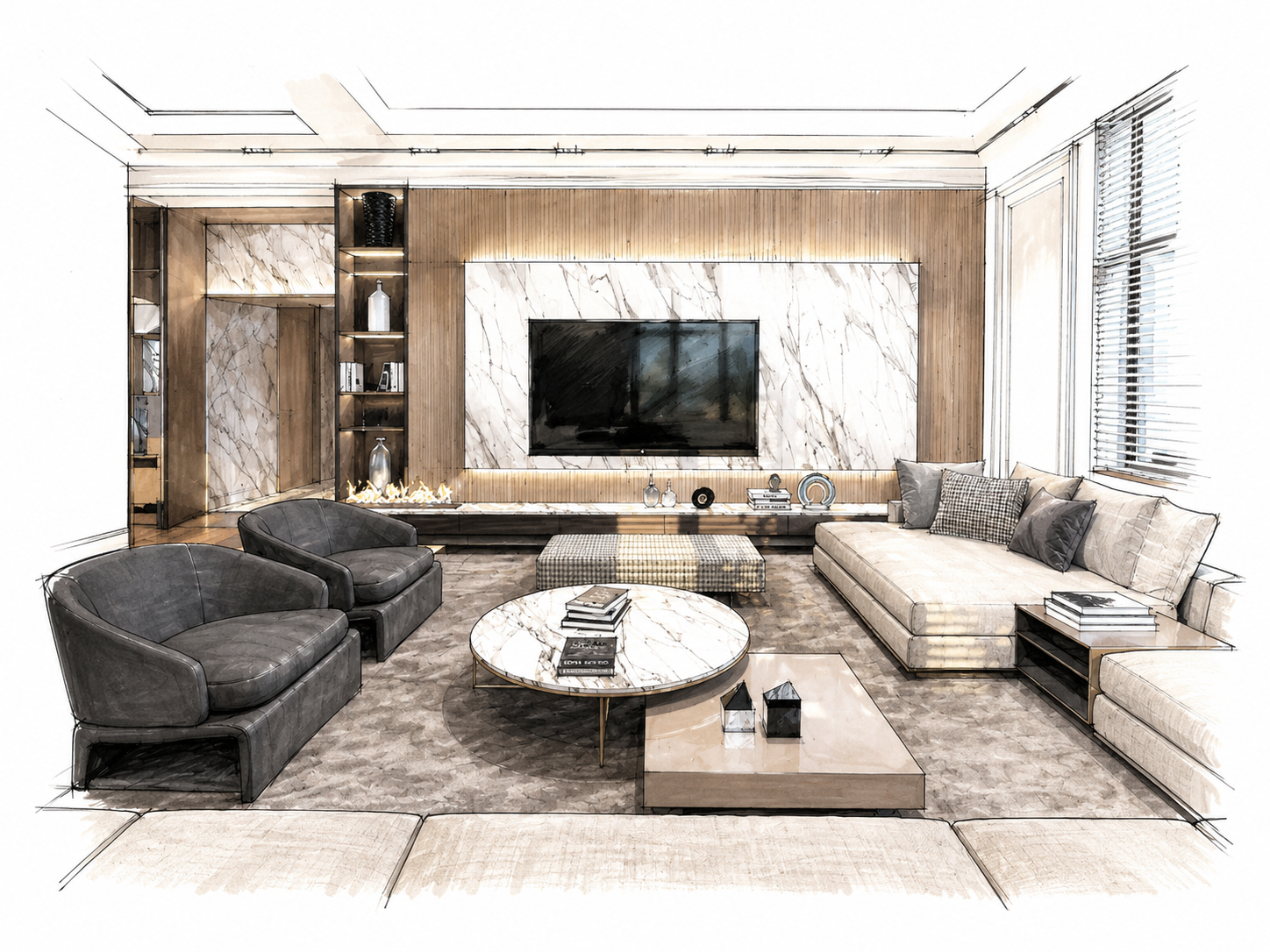 Elegant Villa — ескіз концепції