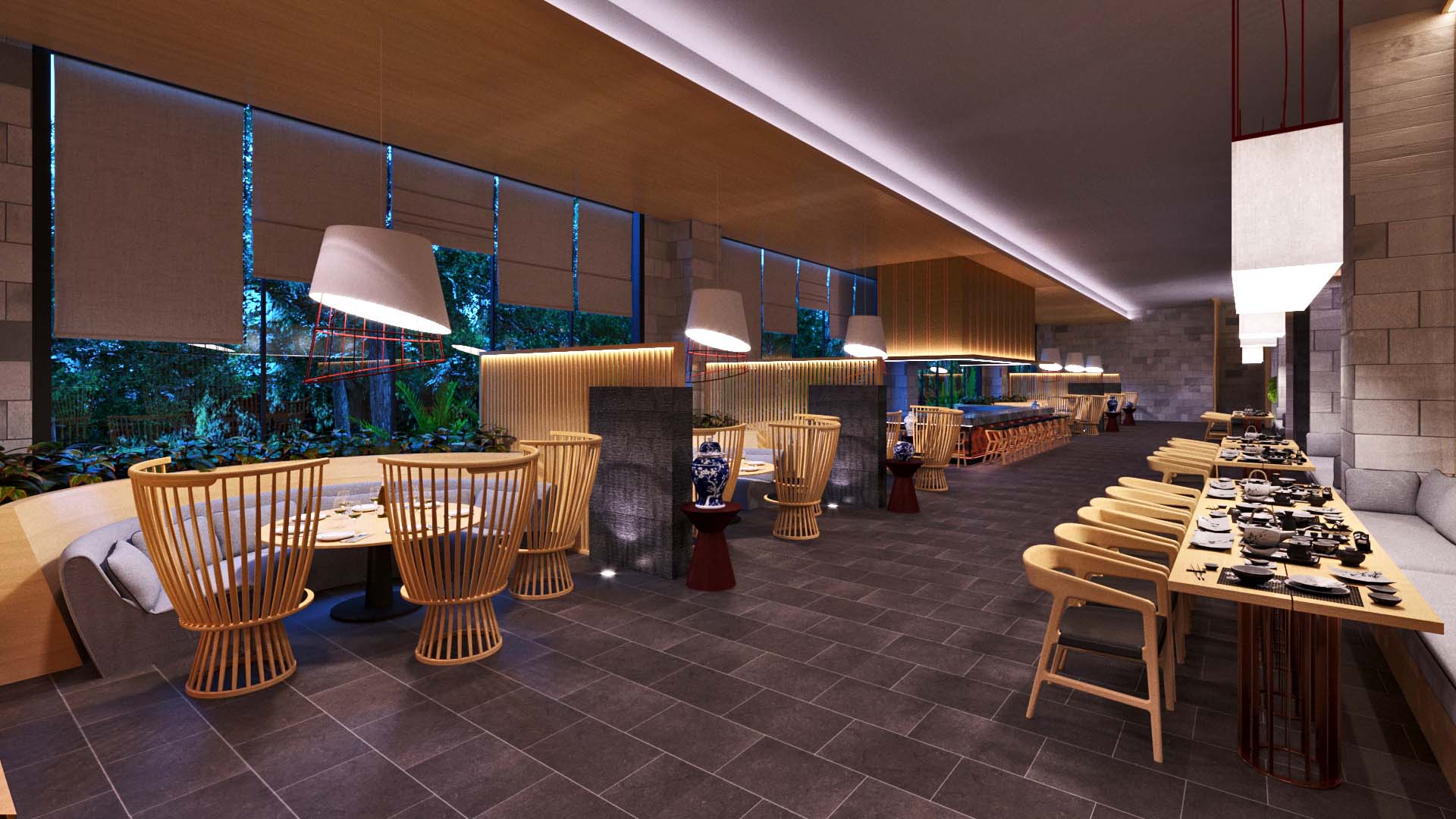 Chinese restaurant — архітектура та деталі