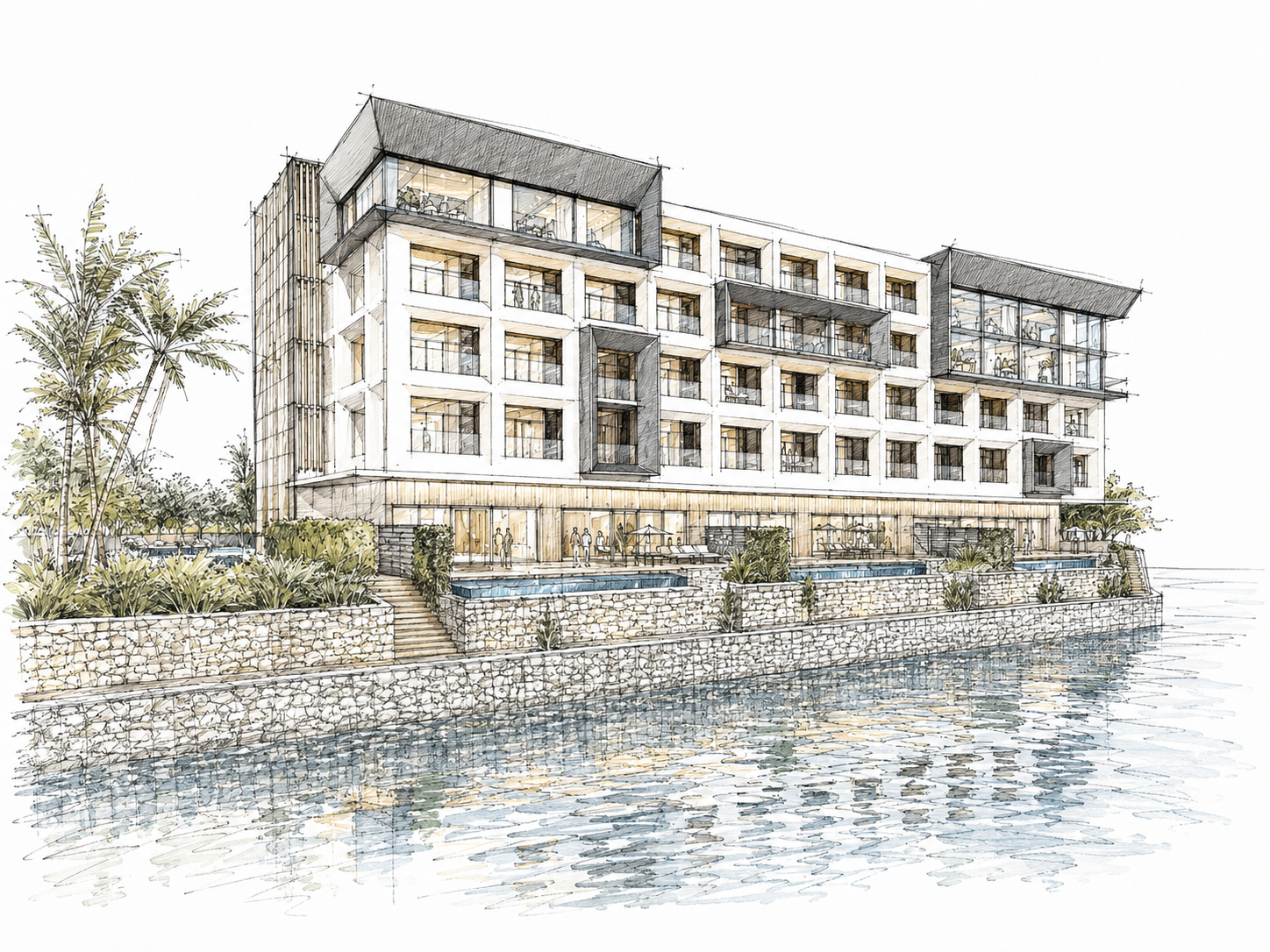 Taitam Bay Hotel — ескіз концепції